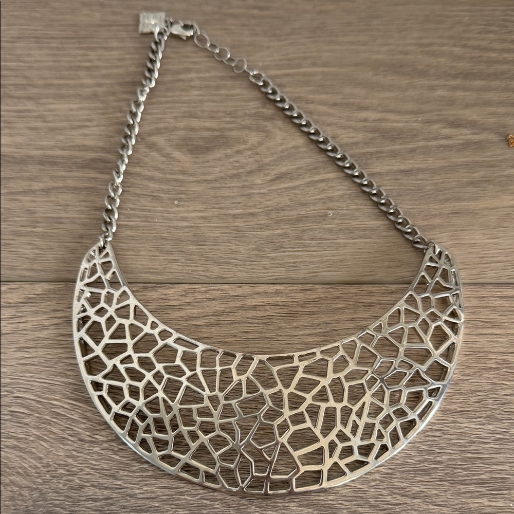 BCBGMaxAzria Silver Statement Necklace